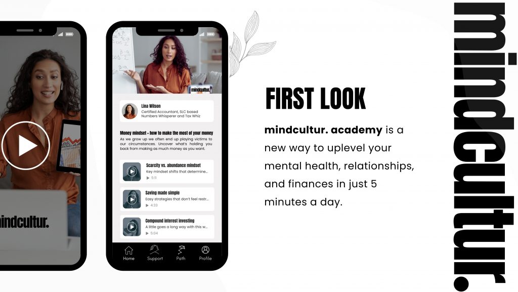 mindcultur. academy mobile app first look